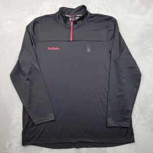 Spyder Jacket Men XL 1/4 Zip Sweater Sweatshirt Biker Rider Pro‎ Web Work Adult